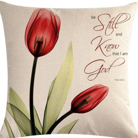 Other - Pillow Cover- NEW- Christian Be Still and Know God